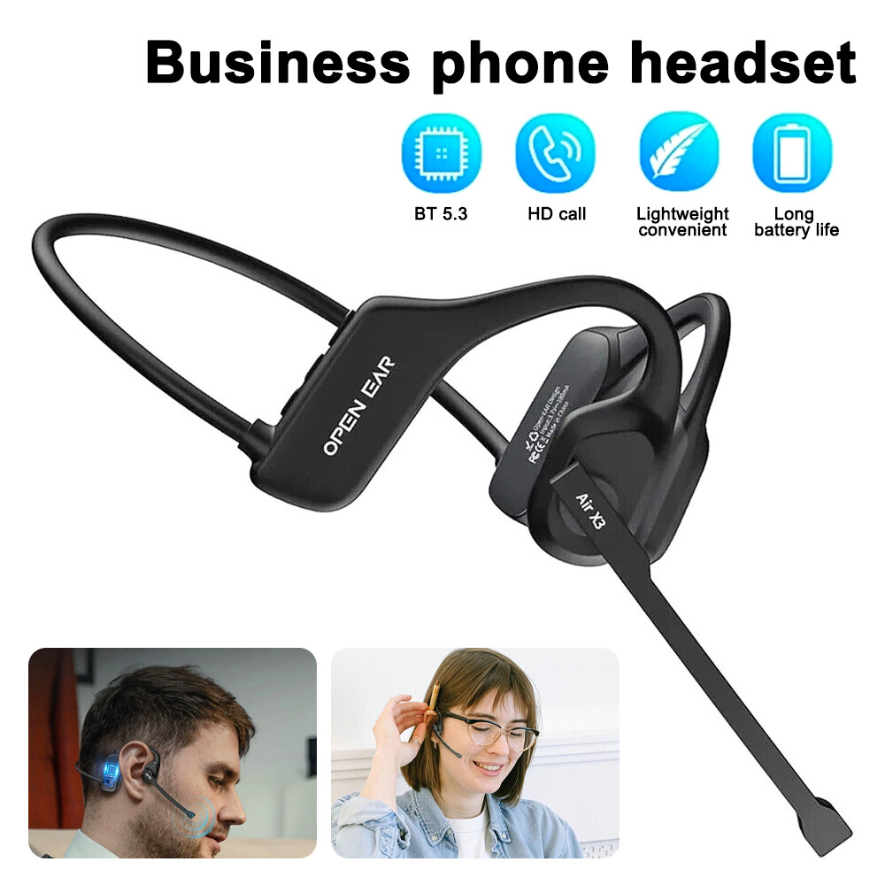 Wireless Trucker Bluetooth Headset with Noise Cancelling Microphone for Clear Calls