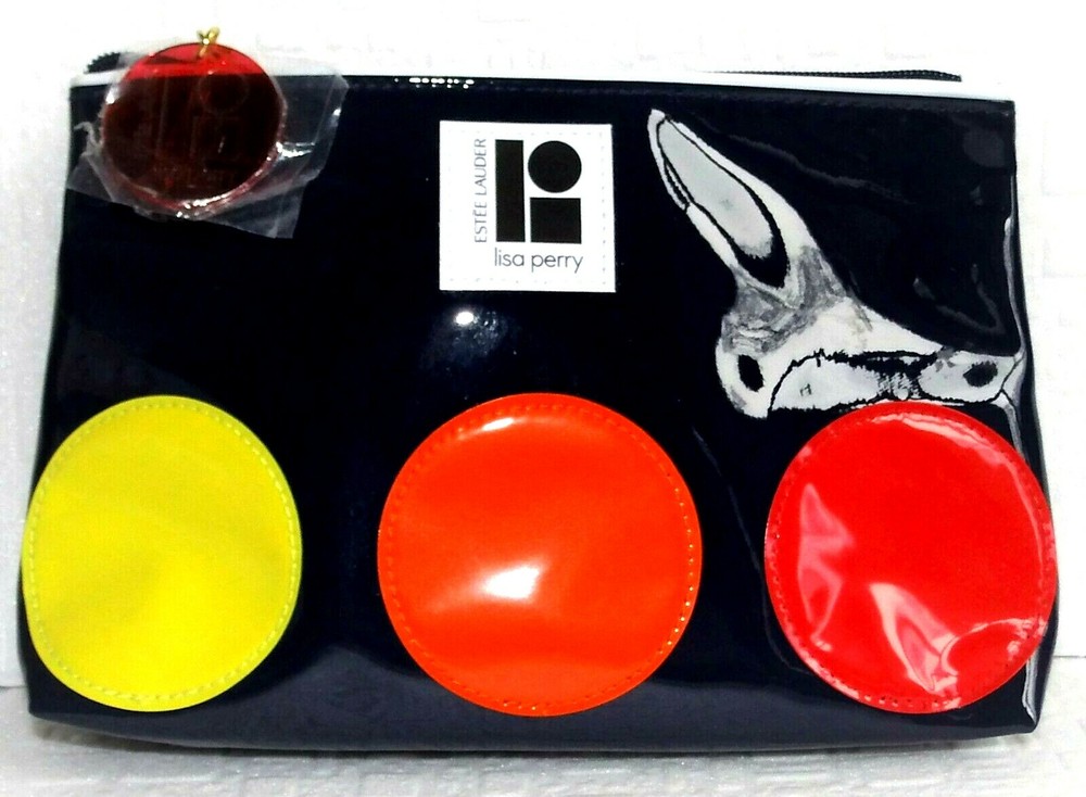 Estee Lauder Lisa Perry Geometric Makeup Bag Limited Edition New