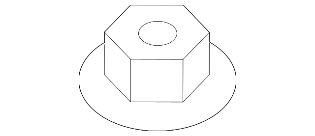 Genuine Mazda Upper Mount Nut 9YB0-41-033