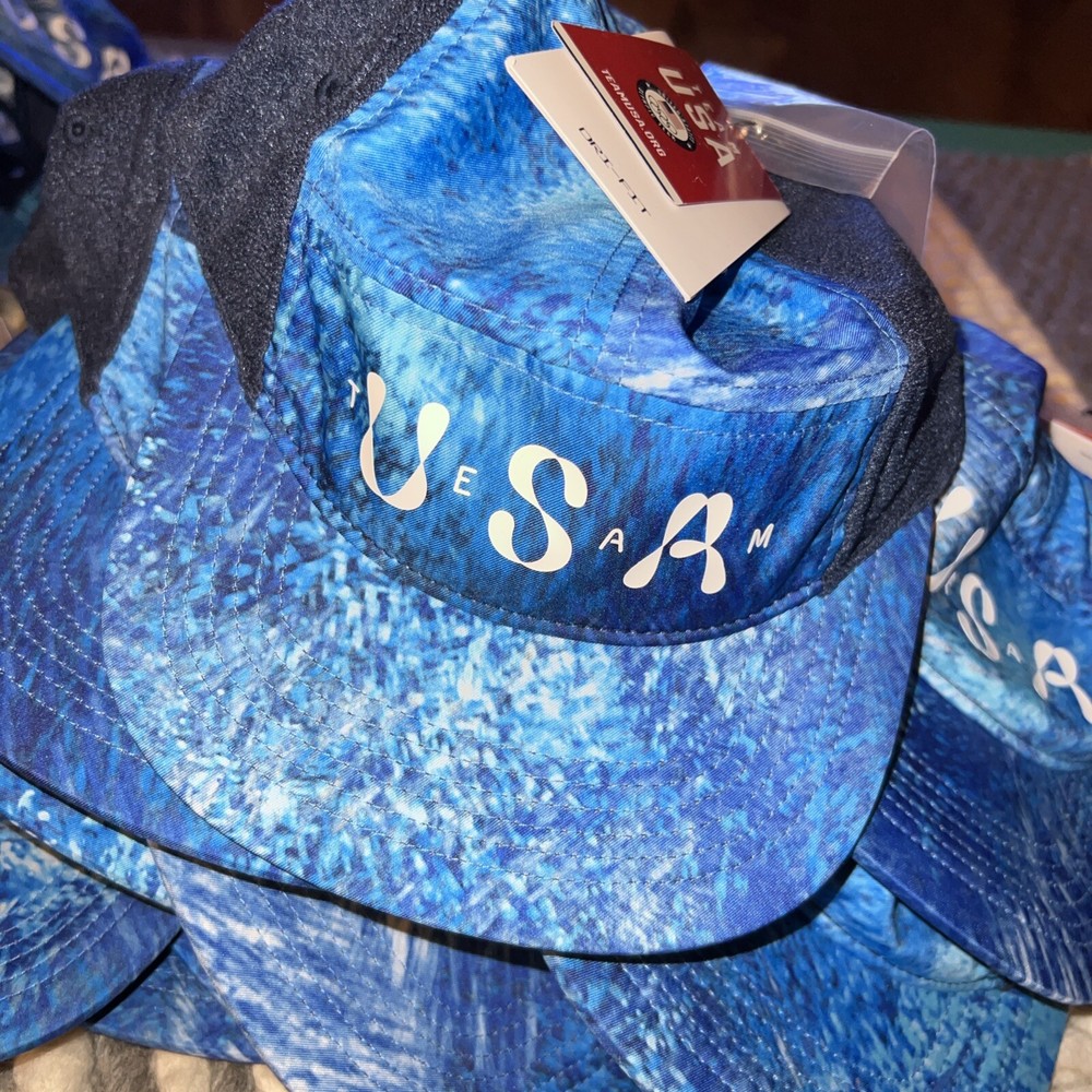 NWT Nike Fly Olympic Team USA Hat Dri Fit Blue W/ Patches Adult All Sizes $28