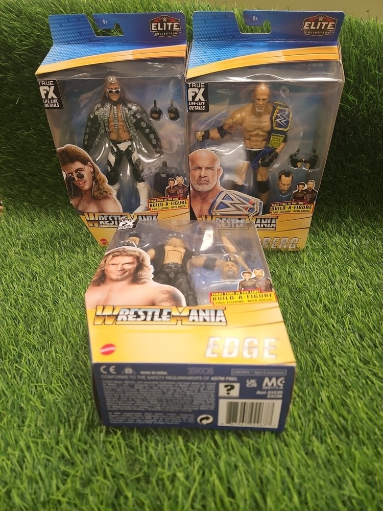 Wwe Wrestlemania BAF Paul Ellering W Rocco Shawn Michaels Goldberg Edge Lot Of 3