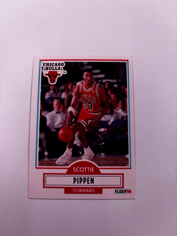 1990-91 Fleer Scottie Pippen Rookie Card Black Line Variation #30