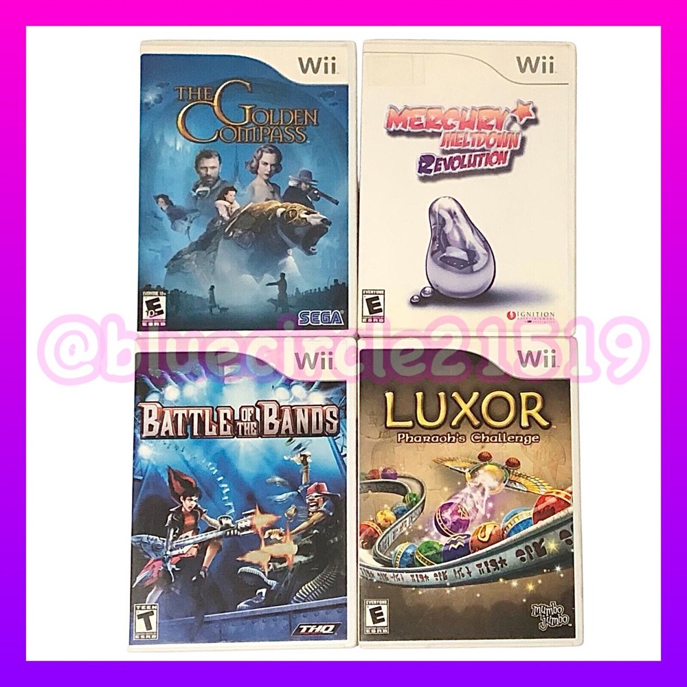 📌LAST CHANCE!  Nintendo Wii 4 Piece Video Games Bundle