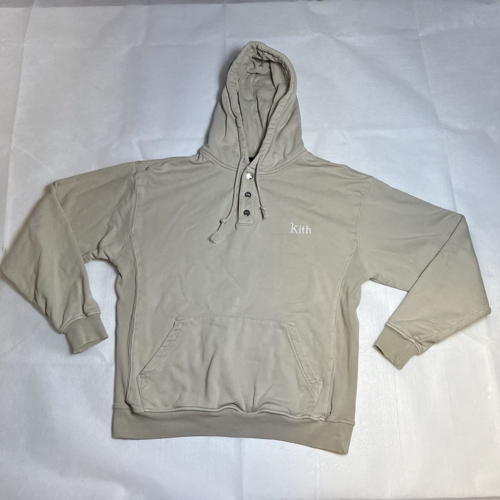 Kith Pullover Hoodie Soft Cotton Mens Small Cozy Streetwear Essential