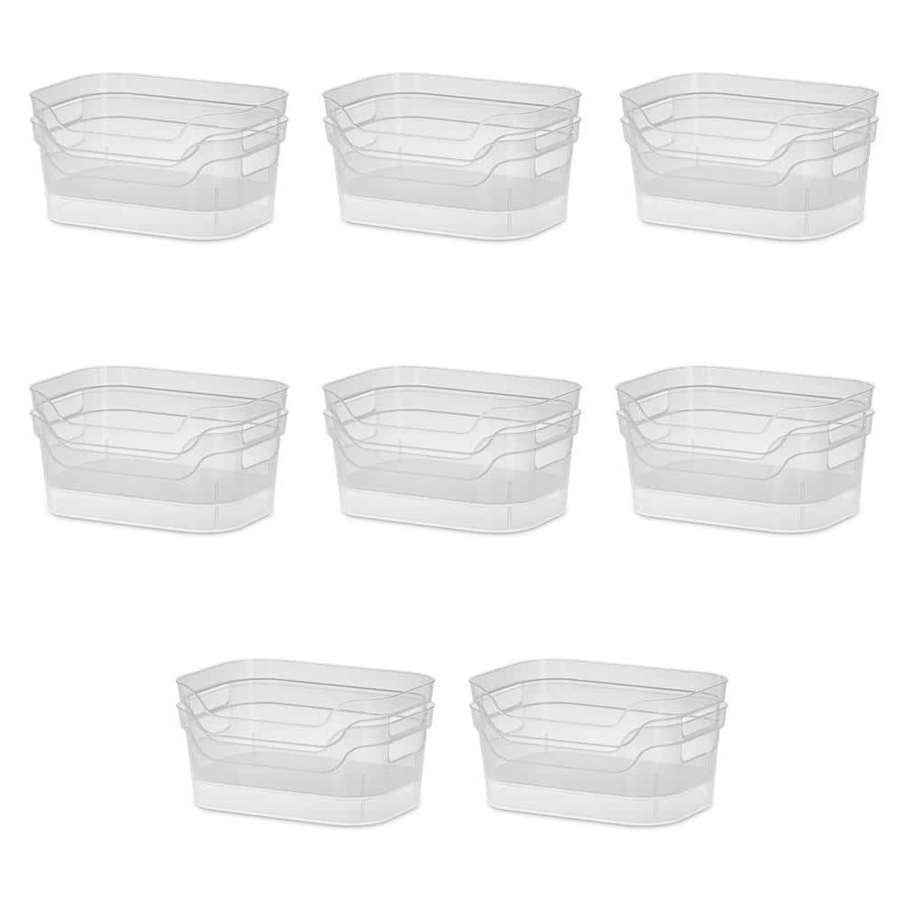 15-Qt Storage Bin with Carry Handles - 16-Pack Set
