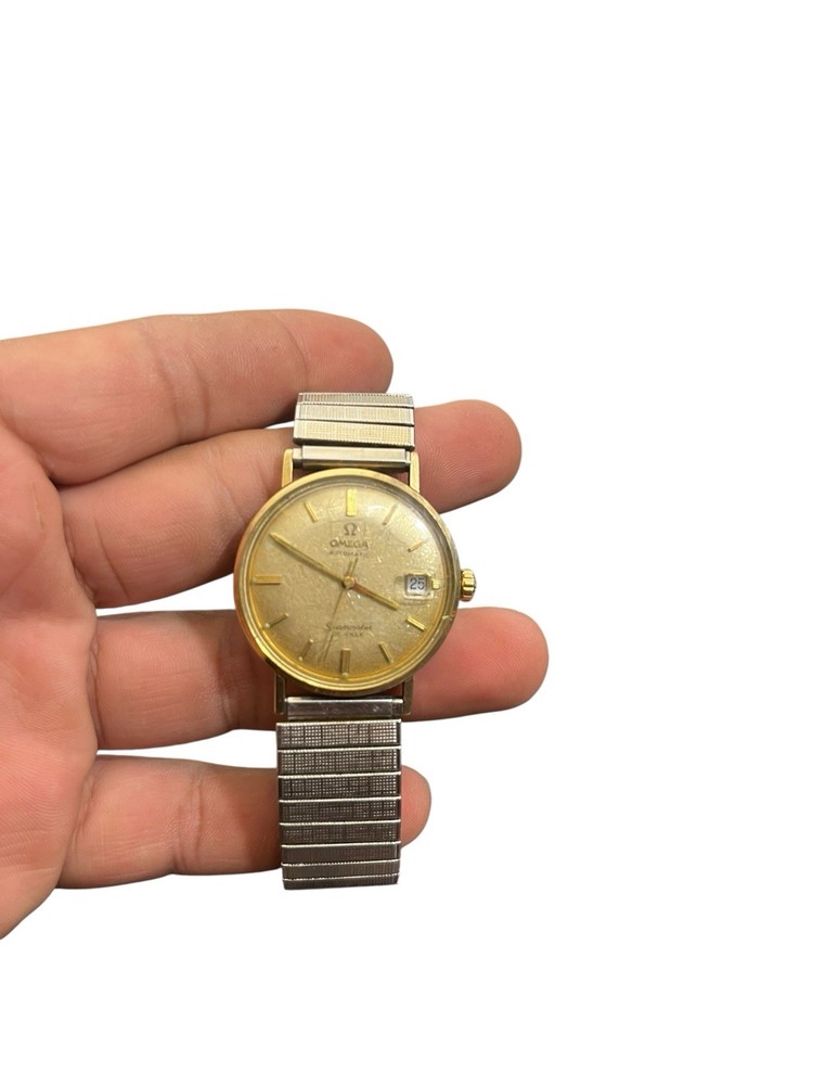 Vintage Omega Seamaster De Ville Automatic Gold Filled Mens Watch