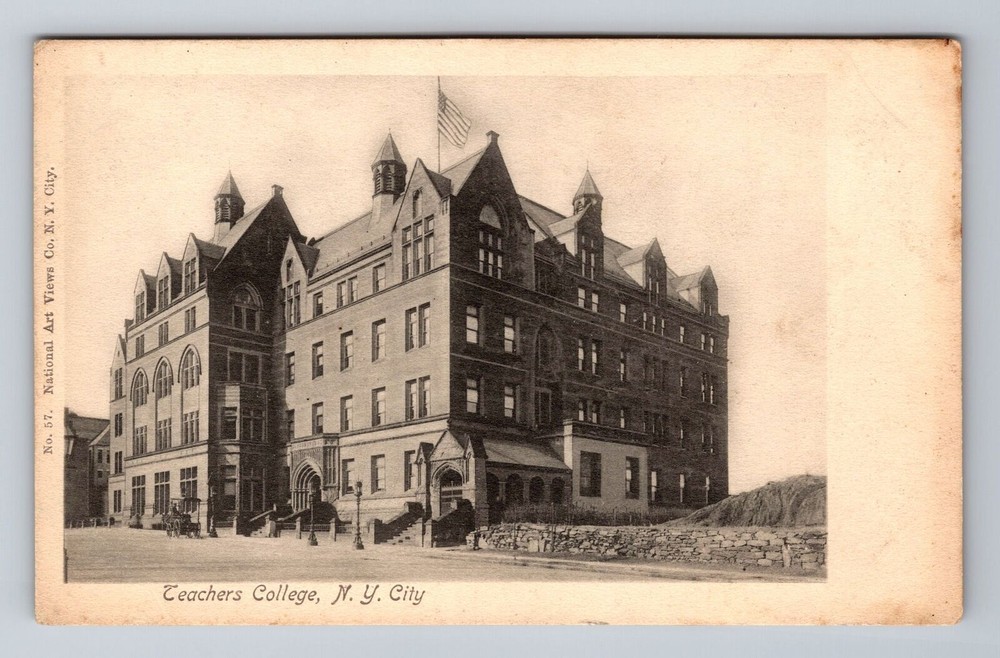 New York City NY, Teachers College, Souvenir Vintage Postcard