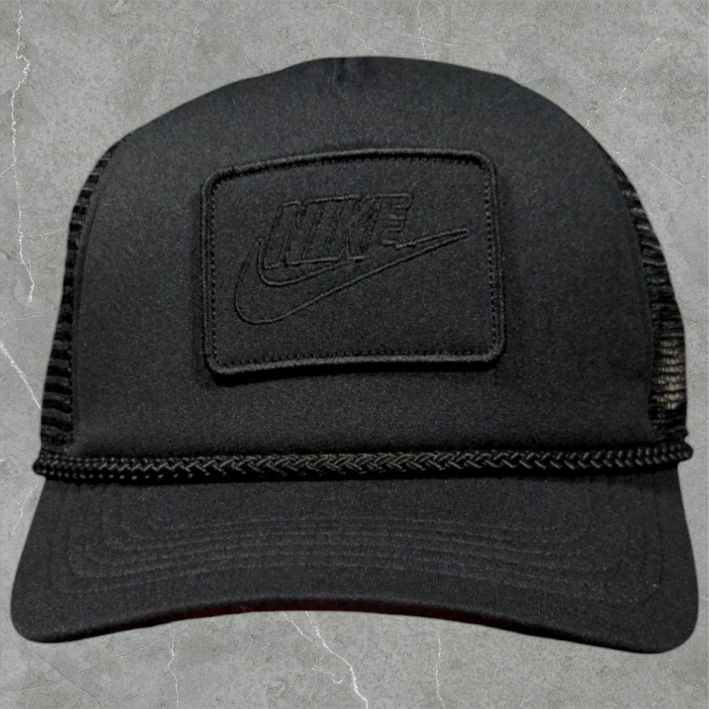 Nike Dri-FIT Rise Structured Trucker Hat Unisex Adult L/XL Black Cap FB5379-010