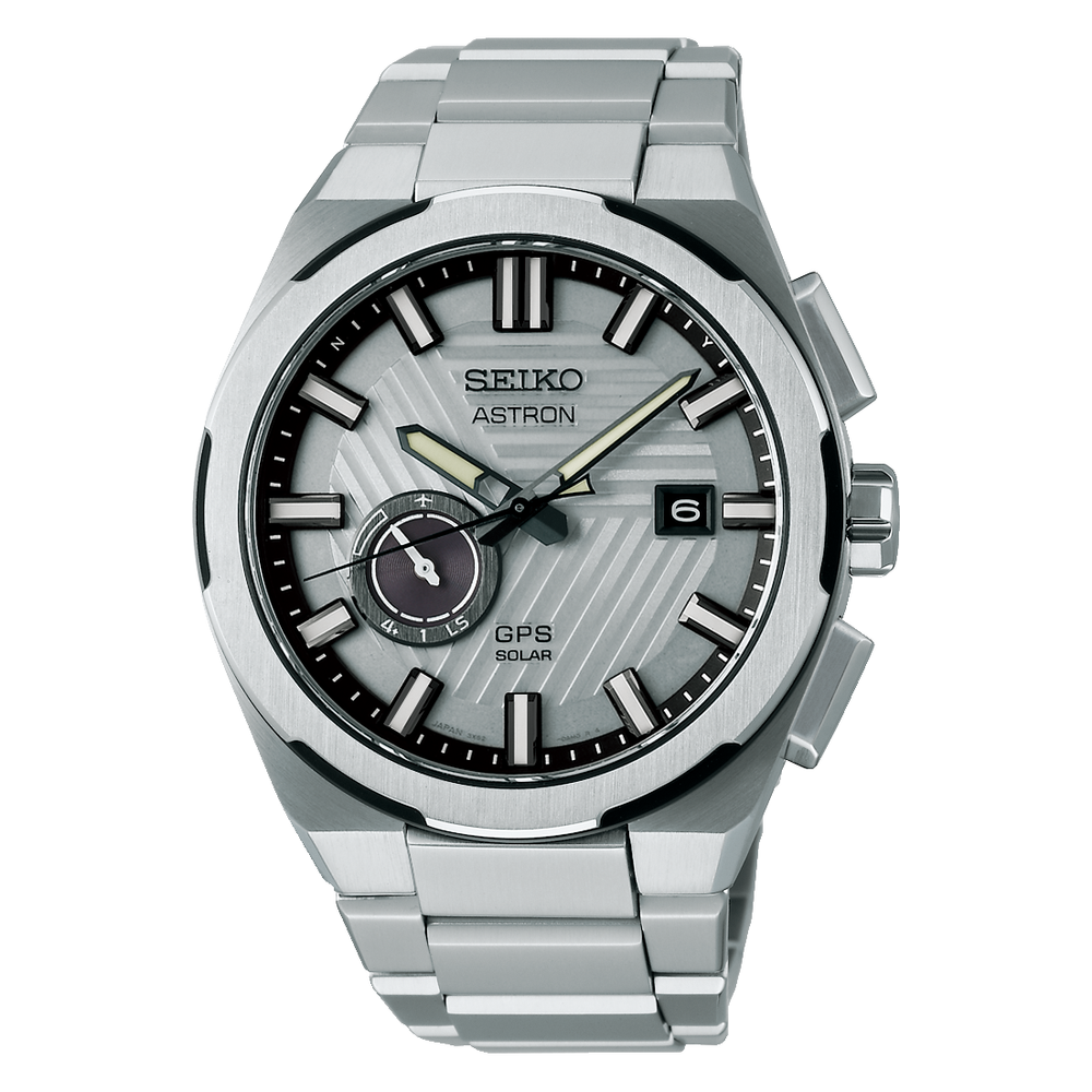 Seiko Astron GPS Solar LE Titanium 42 MM Grey Dial Watch SSJ037J1