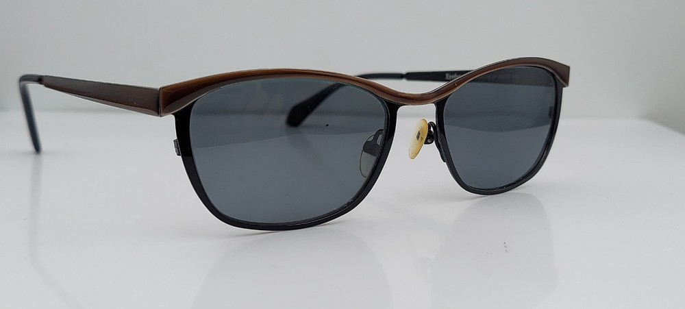 Vintage Eyefune 446 Black Brown Oval Sunglasses Frames Only London