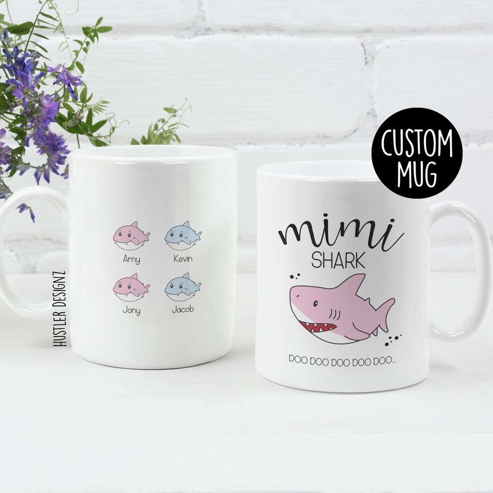 Mimi Shark Mug Shark Gifts Shark Doo Doo Personalized Mug Gift For Mimi Mimi Mug
