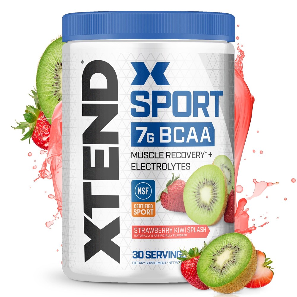 XTEND Sport BCAA Powder Strawberry Kiwi Splash with Electrolytes for Recovery
