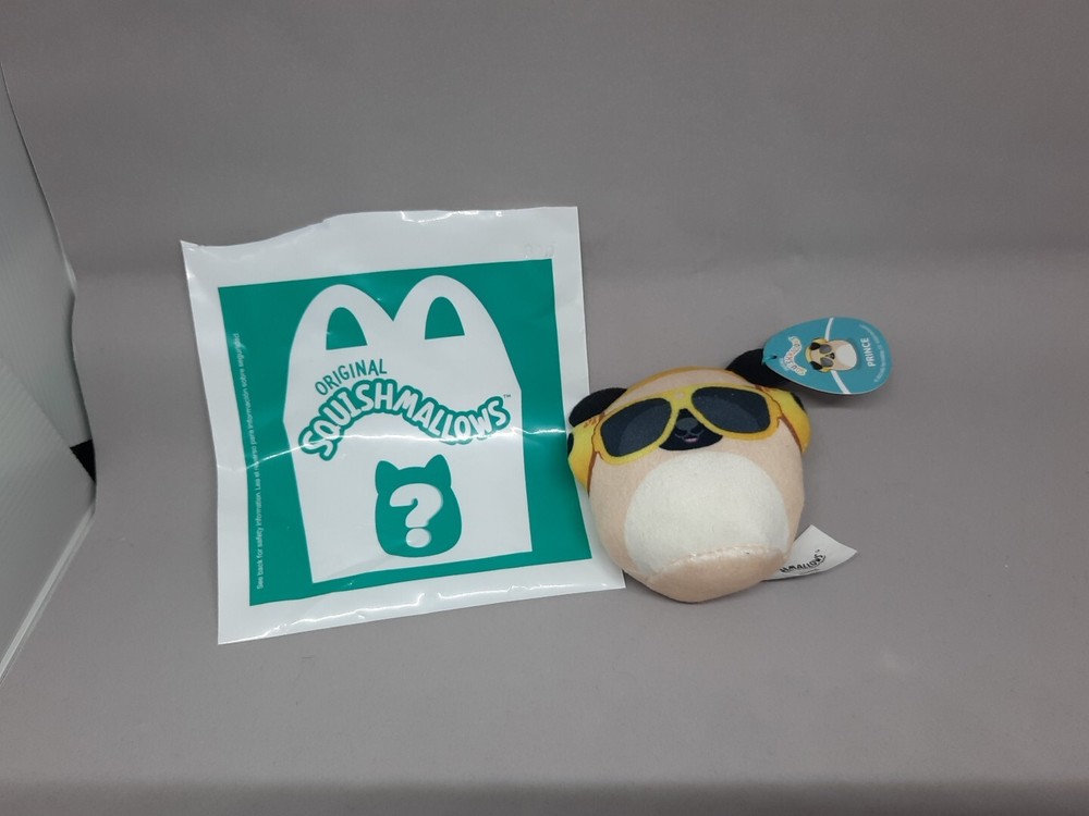 Squishmallow McDonalds Happy Meal - Prince the Pug - McDonalds Exclusive