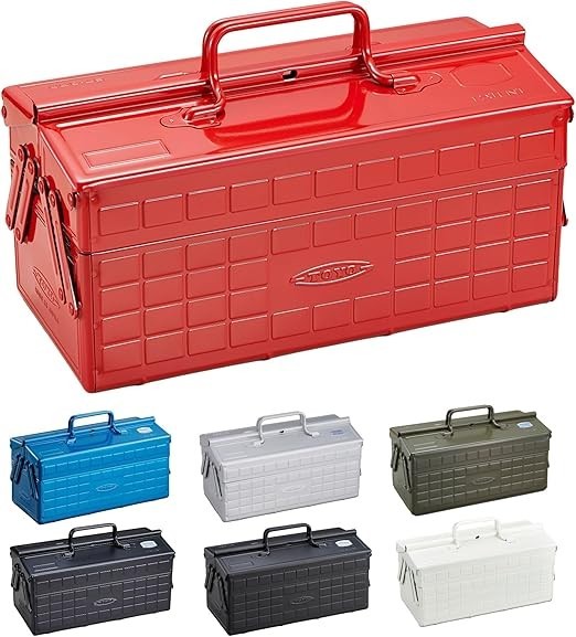TOYO Steel Toolbox ST-350  2-Tier Steel Tool Box 350x160x215mm Japan