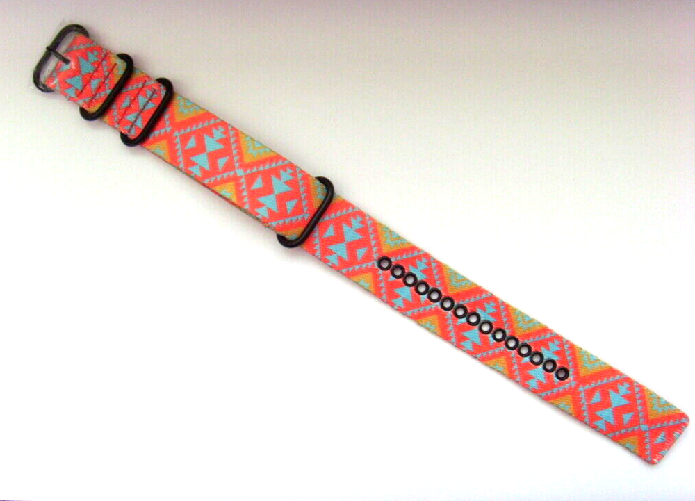 DIESEL Original Replacement Band Textile Ethno DZ1635 Watch Strap Orange 25 Mm