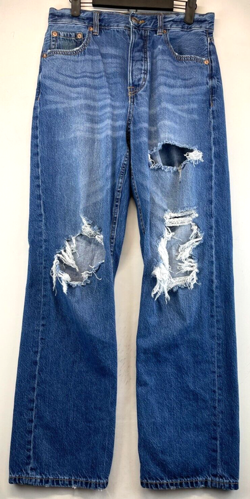 Aeropostale Jeans - Womens Size 8 - Blue - 90's Baggy - Button Fly (2697)