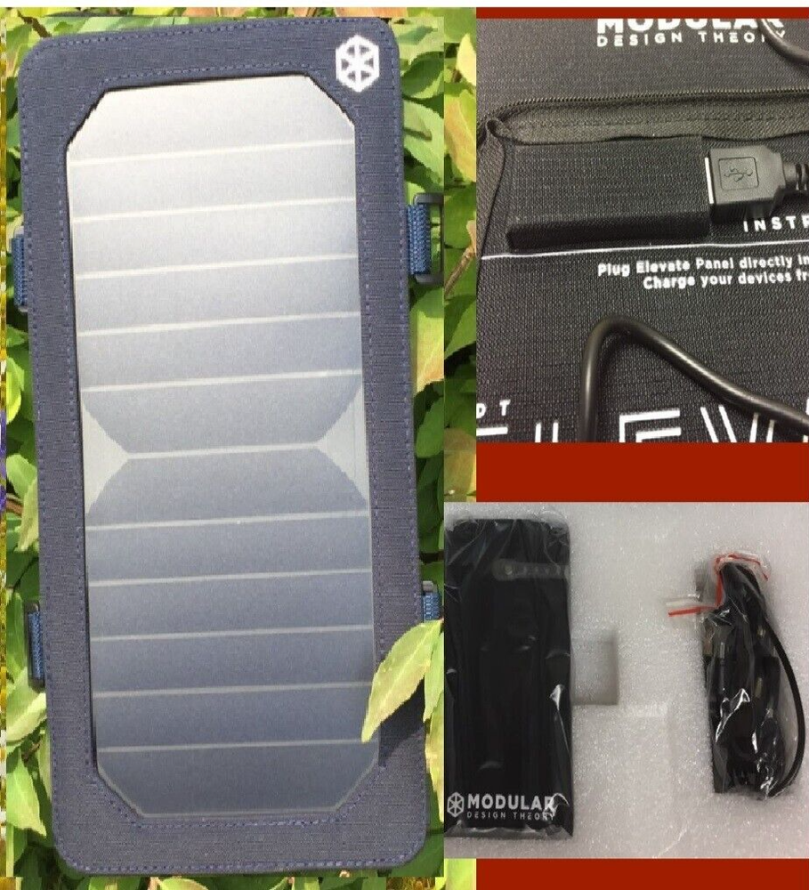 Clearance Sale Solar Panel USB for Mobil  All ANDROID Cell Tablet COLOR BLUE NEW-image