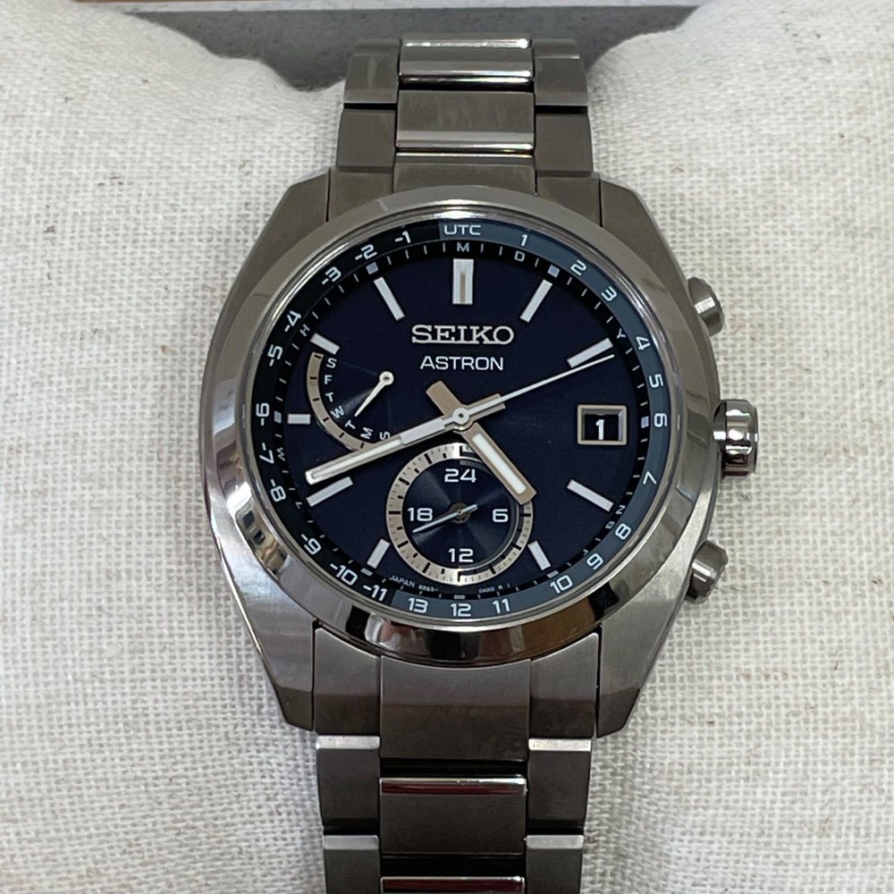 SEIKO Astron SBXY015 Men's Solar GPS Watch Tested and Working