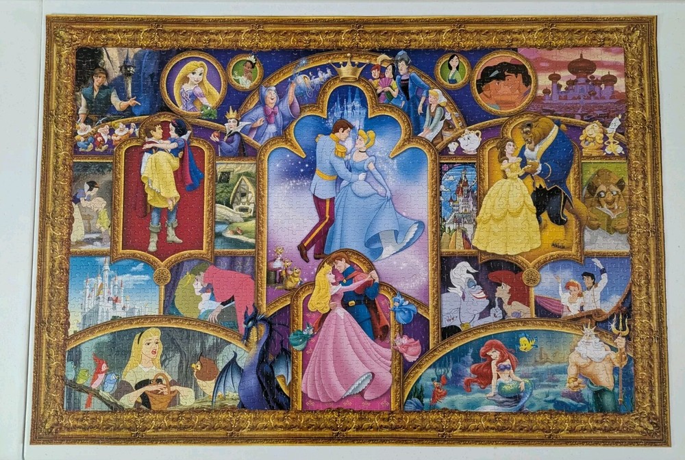 Mega Puzzles 2000 XL Disney Princess 2000 Piece Puzzle COMPLETE