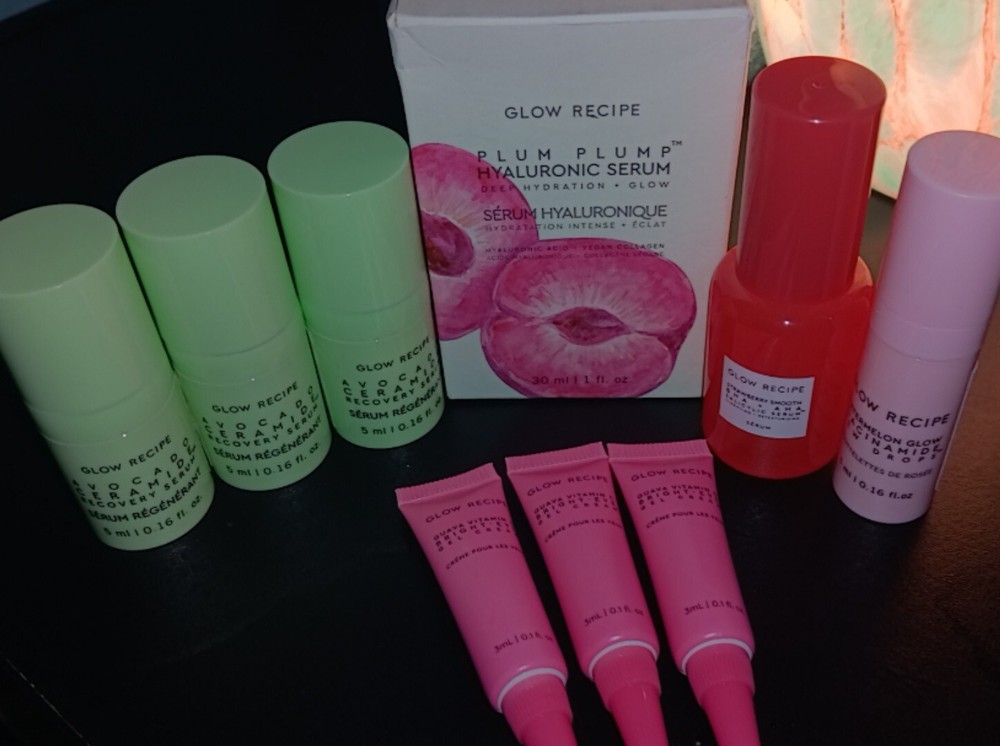 GLOW RECIPE 9 Pc Full & Travel Size Serum & Dew Drop Lot