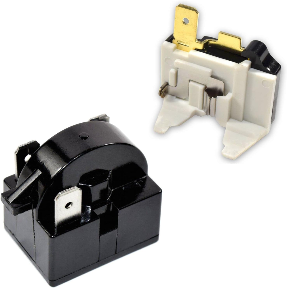 Refrigerator Compressor 4.7 Ohm 3-Pin PTC Starter Relay & Overload Kit - Compati