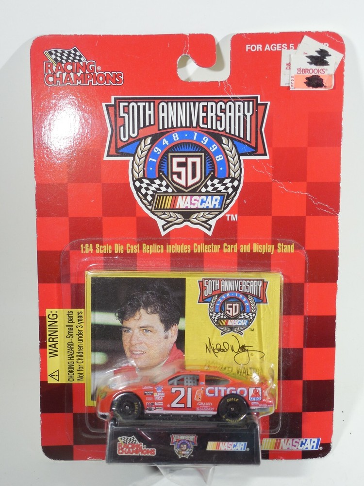 Michael Waltrip #21 1:64 NASCAR Diecast 50th Anniversary Collectible Car by Racing Champions