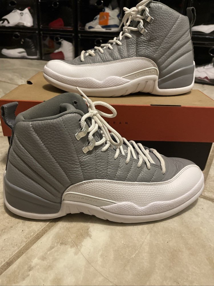 Jordan 12 Stealth Black Basketball Sneakers for Men