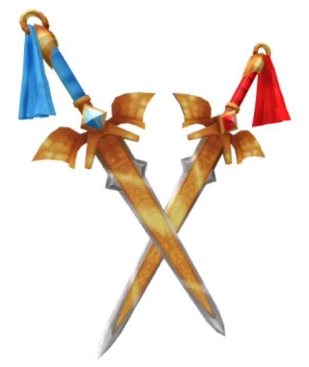 Roblox Toy Code Azure And Ruby Swordpack Rare Back Item Sent By Messages