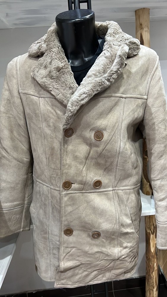 Pre-owned Woman Gray Sheepskin Size 48 MGS321PI