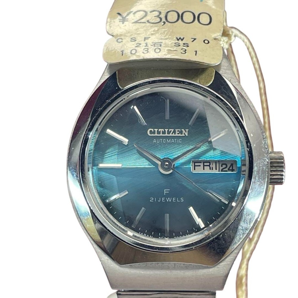 70s Citizen Cosmo Star F Genuine 26mm Leather Strap Women's Vintage Japan Watch