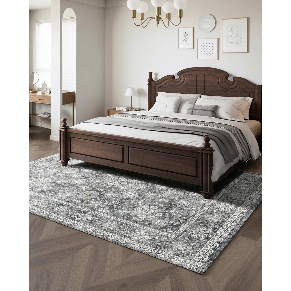 Uimoso Area Rug 8 x 10 ft Large Carpet Non Slip Indoor Mat Bedroom Living Room