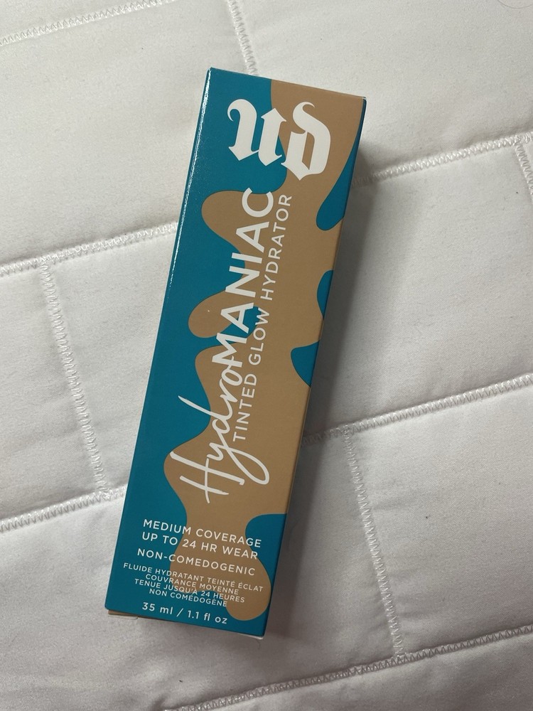 URBAN DECAY HYDROMANIAC TINTED GLOW HYDRATOR 41 LIGHT MEDIUM 1.1 OZ *BOXED*