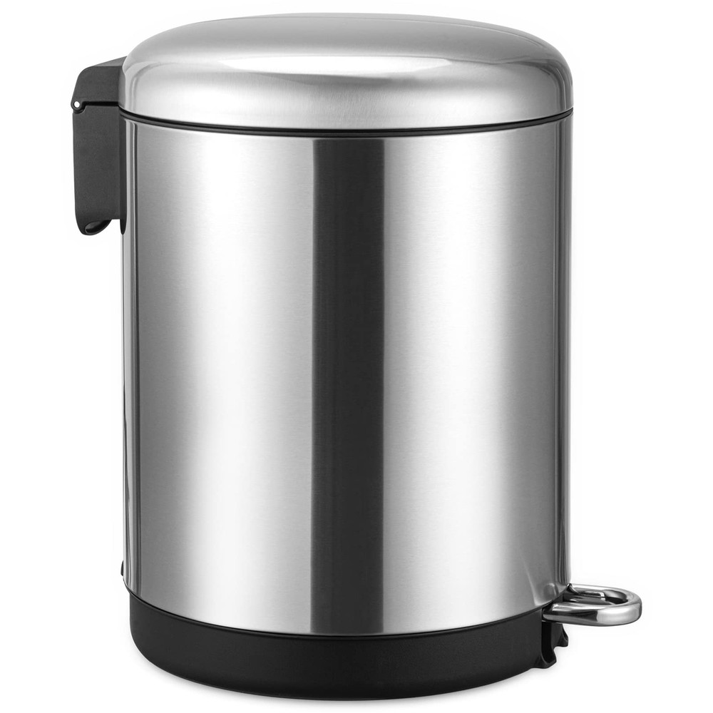 Двойной мусорный бак, 2 x 4 галлона мусорный бак, 2 отсека, стальная педаль, пластик я...