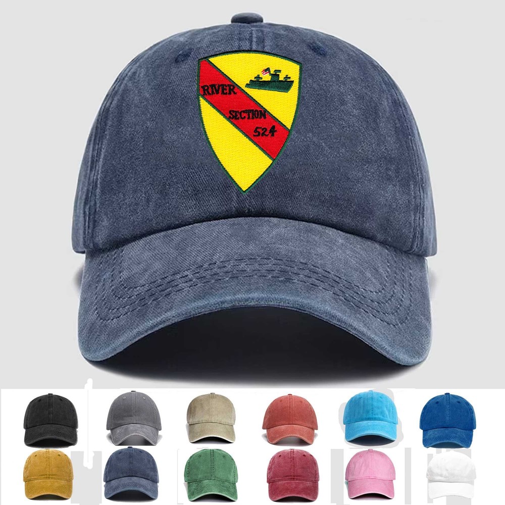 Custom Embroidered Hat Rivsec 524 River Patrol Section, Veteran Cap, Gift Idea