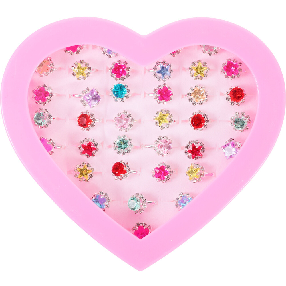 36 Pcs Rings for Kids Mesmerizing Little Girl Jewelry Child