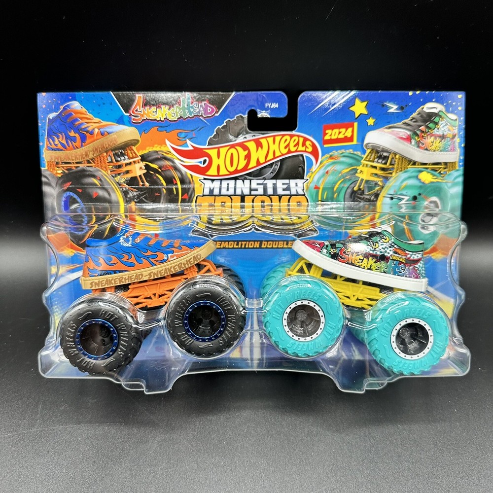 2024 Hot Wheels Monster Trucks Sneakerhead VS Sneakerhead 1:64 Scale Diecast