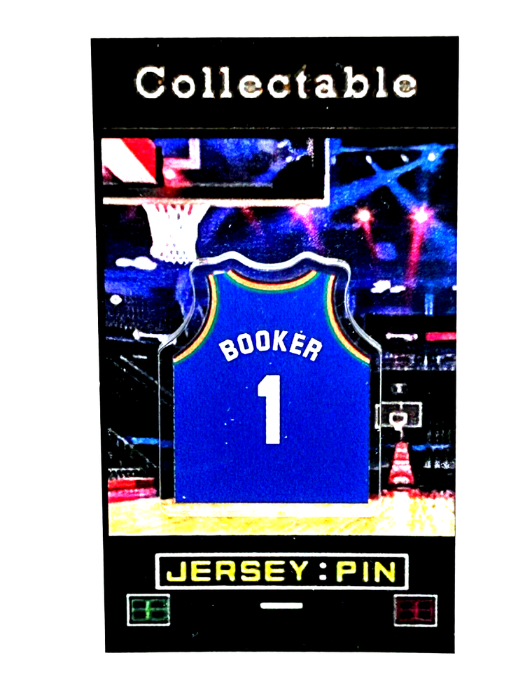 Devin Booker Phoenix Suns Jersey Lapel Pin - Classic Collectible with Free Shipping