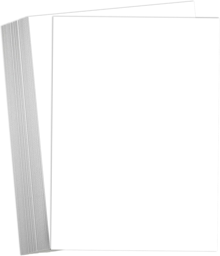 Bright White 65lb Cardstock Paper 8.5x11 Inches 50-Sheet Pack  