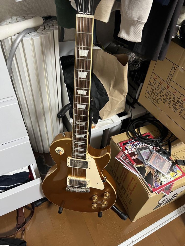 1955 Edwards E-LP-STD All Gold Electric Guitar with Gold Top - Secure Packaging