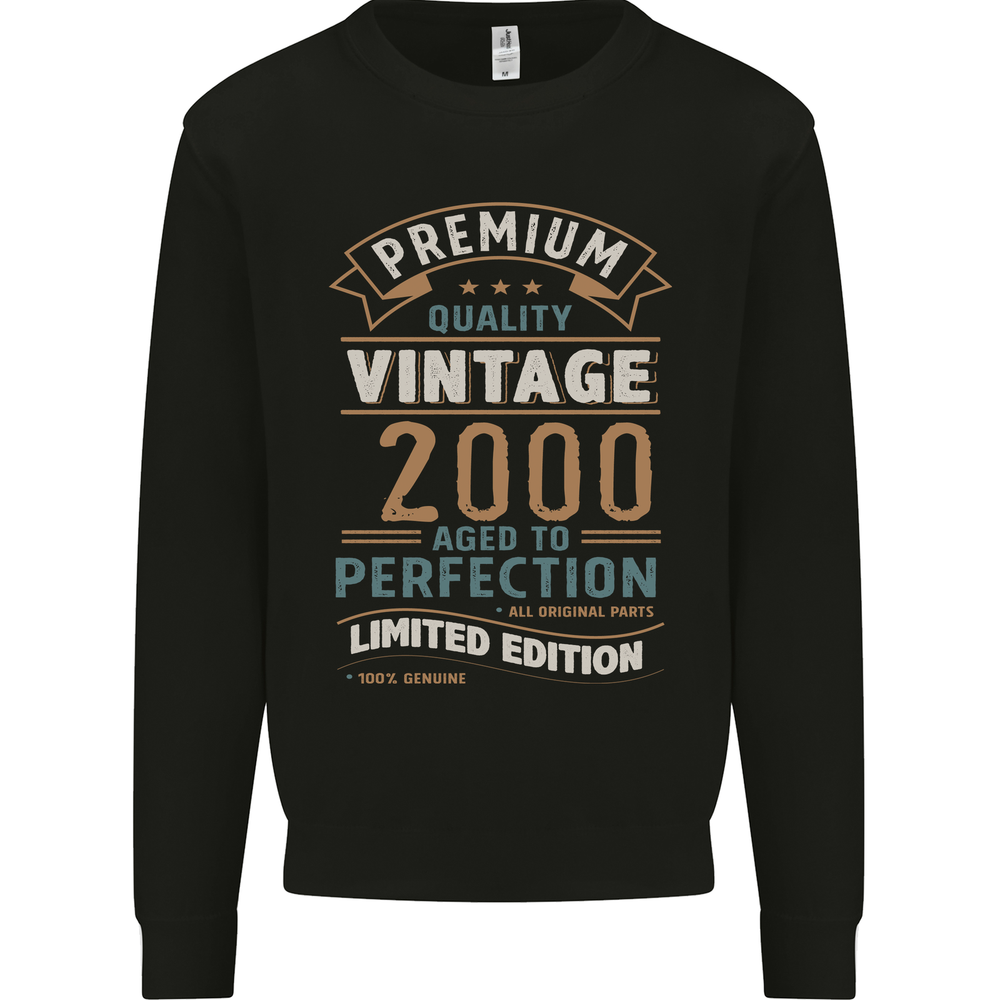 Premium Vintage 25th Birthday 2000 Mens Sweatshirt Jumper