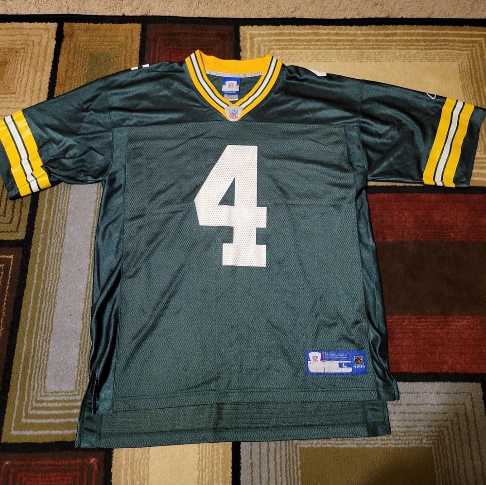 Vintage Reebok NFL Green Bay Packers Brett Favre #4 Jersey Size Large