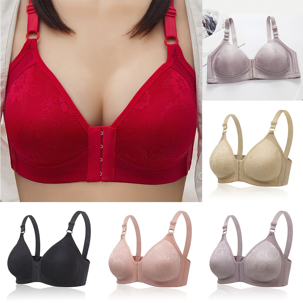 Women Wireless Lingerie Push Up Bra Front Closure Bras Vest Bralette Underwear
