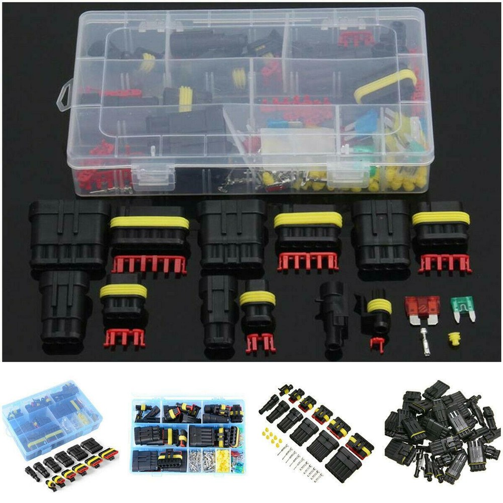 240pcs/set Car Electrical Wire Connector Terminal 1/2/3/4/5/6 Pin Way Blade Fuse