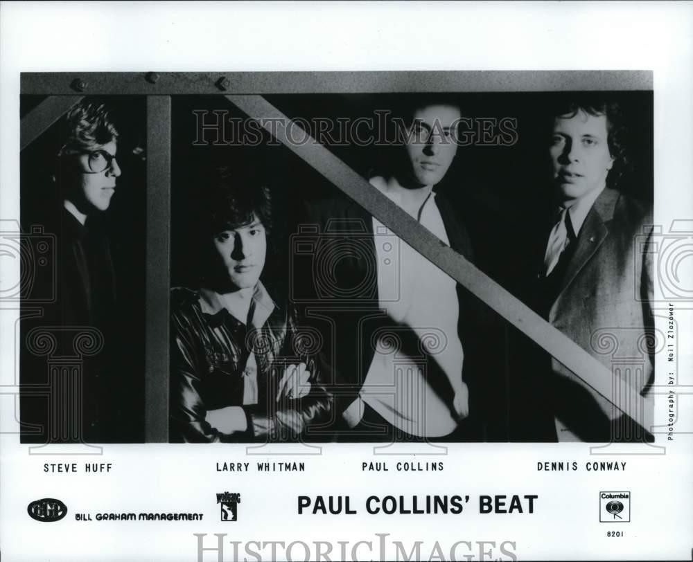 1982 Press Photo Members of Paul Collins' Beat, rock and power pop band.