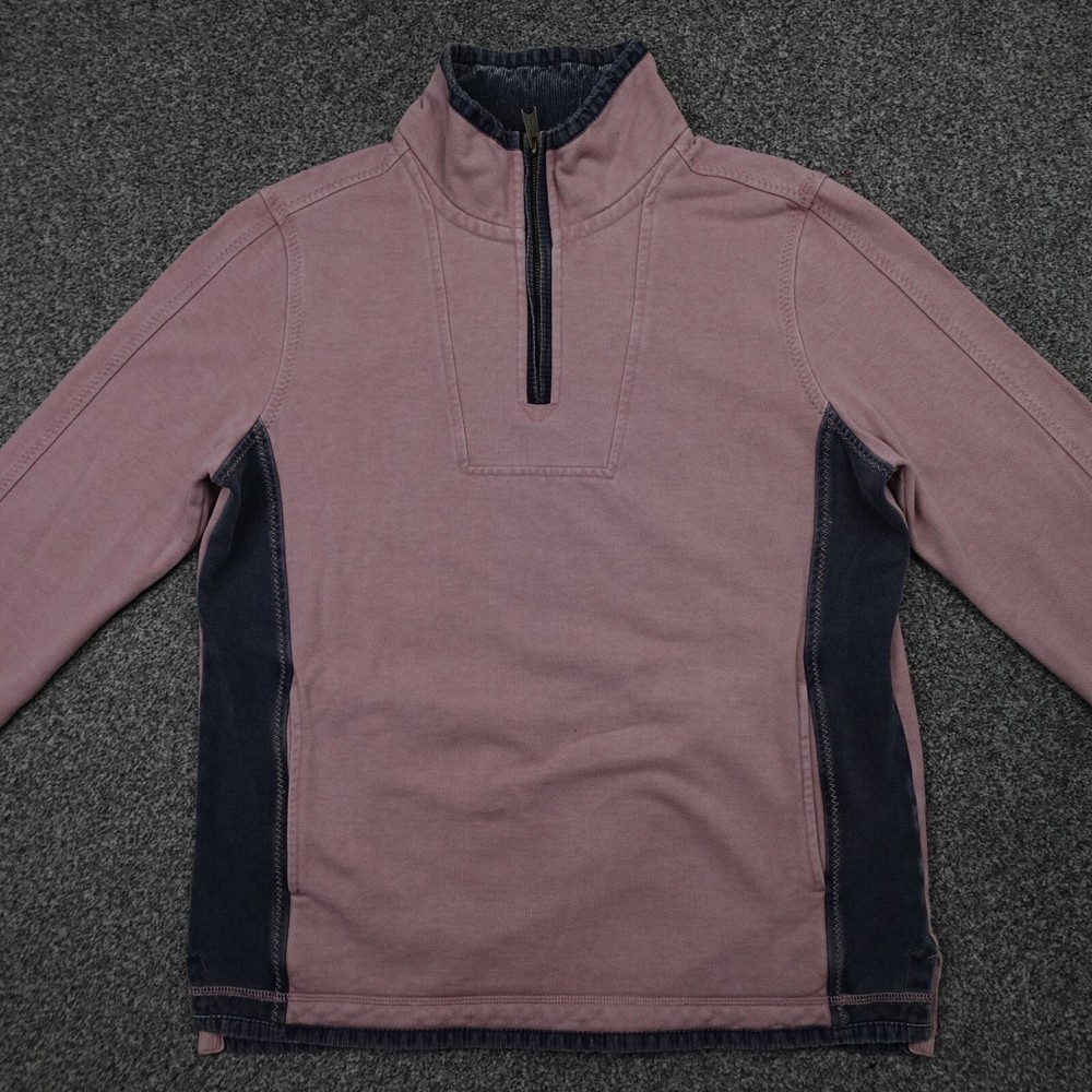 Fat Face 1/4 Zip Jumper Airile Mens Size Medium Pink