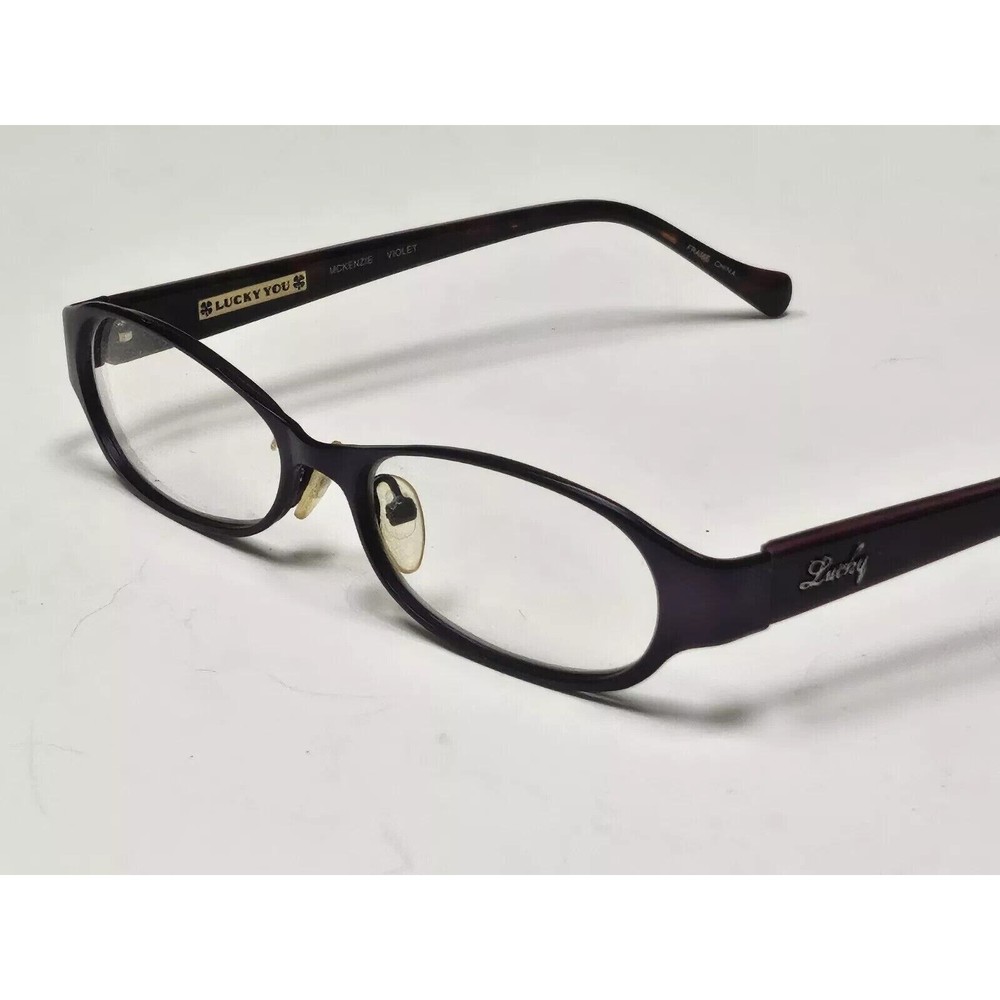 Lucky Brand Lucky You McKensey Violet Maroon Wrap Designer Eyeglass Frames  