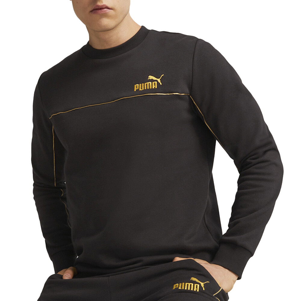 Puma Essential Minimal Gold Crew Neck Sweatshirt for Men Size M 68001401