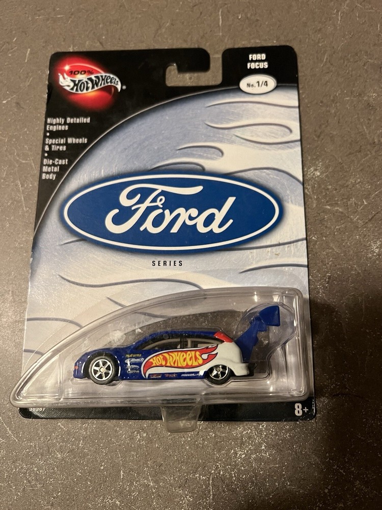 2002 Hot Wheels 100% Ford Series 02 Ford Focus Tuner 1/64 Collectible Race Car