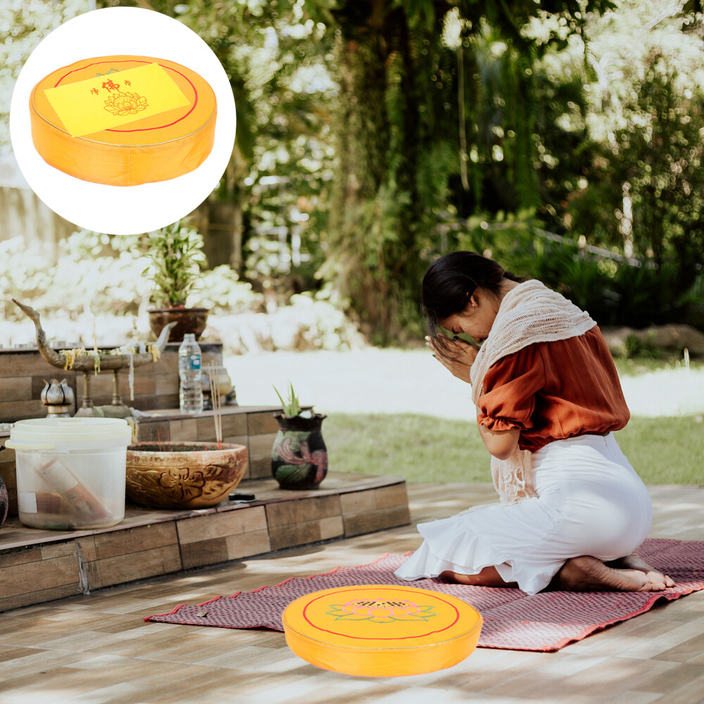 Portable Round Meditation Mat for Prayer Chanting and Religious Practice