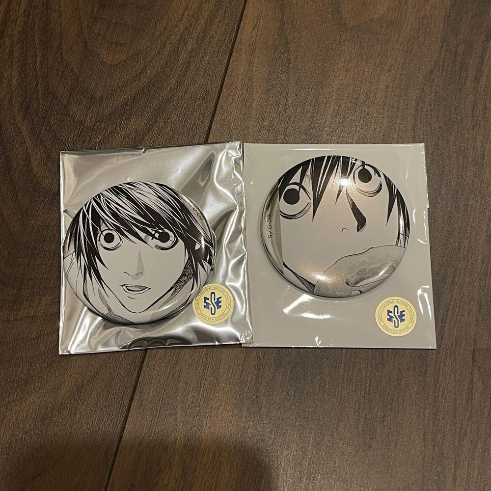 Death Note Exhibition Character Badge Set Vol. 1 & 2  Collectible Pin New